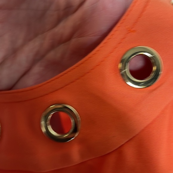 NWT Calvin Klein Fit and Flare Dress with Gold Grommets - Picture 13 of 13